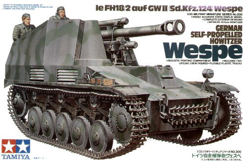 Tamiya 35200 - Sd.Kfz.124 'Wespe' Self-Propelled Howitzer - 1:35