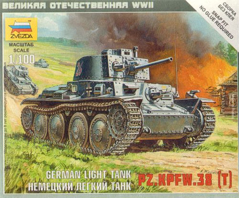 Zvezda - 6130 - German 38t Tank - 15mm, 1:100