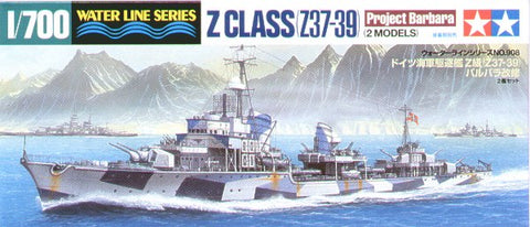 Tamiya 31908 - German Destroyer Z Class (Z37-39) - 1:700