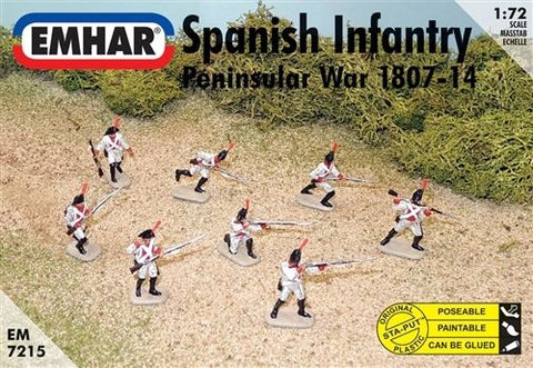 Spanish Infantry Peninsular War 1807 - 1:72 - 14 Figures - Emhar - 7215