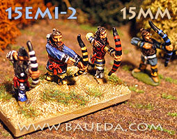 Baueda - Emishi heavy archers (8 foot) - 15mm - EMI2