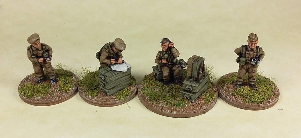 Plastic Soldier - WW2G15007 - British HQ/Battery staff teams - 15mm