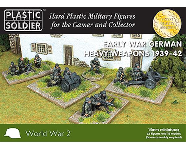 Plastic Soldier - WW2015009 - Early war German heavy weapons 1939-42 - 15mm