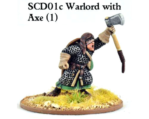 Gripping Beast - SAGA - SCD01c - Crusader warlord with double handed weapon - 28mm