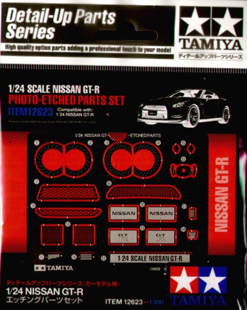 Tamiya TA12623 - Nissan GT-R Photo Etched Parts - 1:24