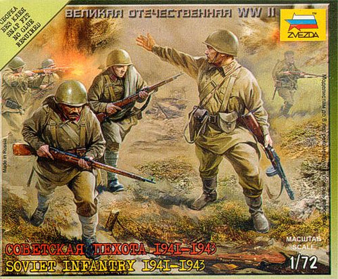 Zvezda - 6103 - Soviet infantry 1941-1943 - 1:72