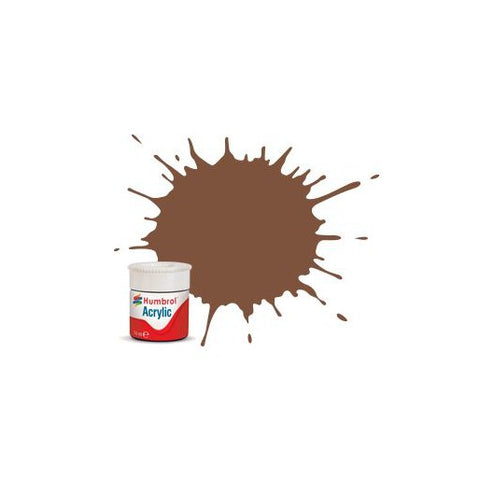 Humbrol - Paints & Painting - 186 Brown Matt - 14ml Acrylic Paint - AB0186