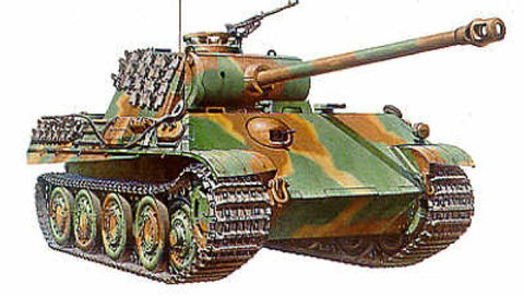 Tamiya 35174 - Pz.Kpfw.V Ausf.G Panther With Pressed Steel Wheels - 1:35