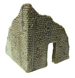 Corner wall section with floor and stairs - Hovels - 20mm - 22B - PAINTED