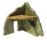 Corner wall section with floor and stairs - Hovels - 20mm - 22B - PAINTED