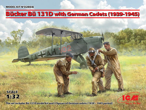 ICM ICM32034 - Bucker Bu-131D with German Cadets - 1:32