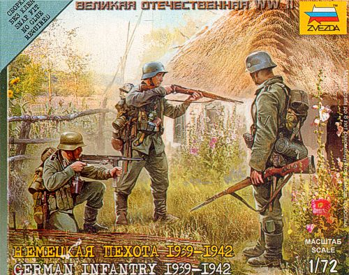 Zvezda - 6105 - German Infantry 1939-1942 (WWII) - 1:72