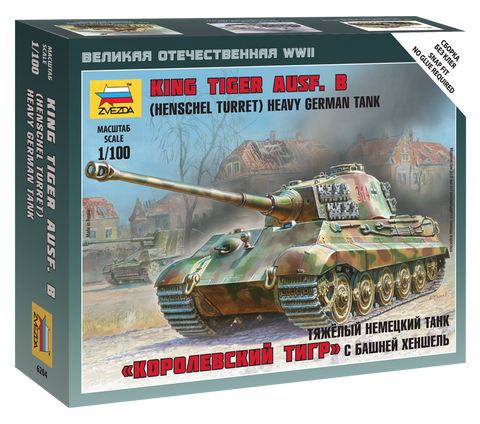 Pz.Kpfw.VI King Tiger Ausf.B - 1:100 - Zvezda - 6204 - @