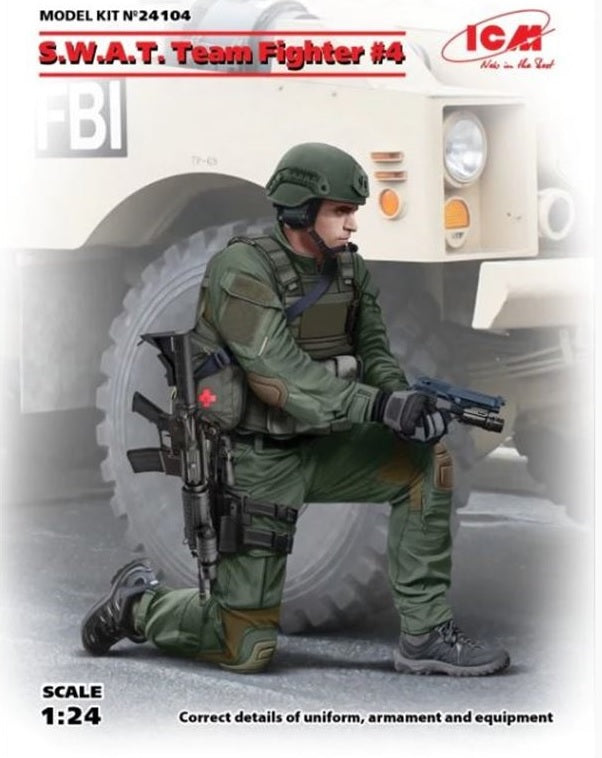 S.W.A.T. Team Fighter 4 - 1:24 - ICM - 24104 - @