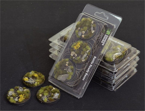 Highland bases Round 50mm (x3) - Gamers Grass - GGB-HLR50