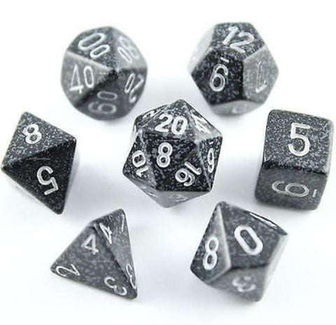 Chessex - 25318 - Ninja - Polyhedral 7 die set