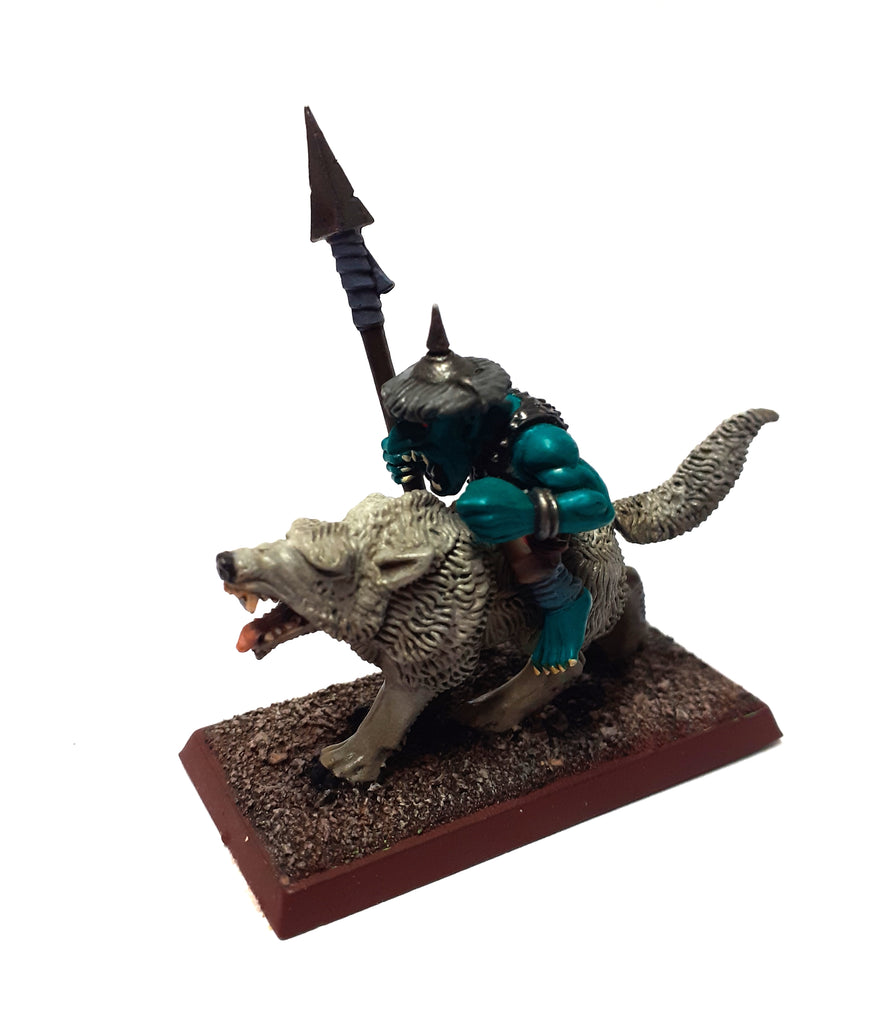 Goblin Wolf Rider - 28mm - PAINTED