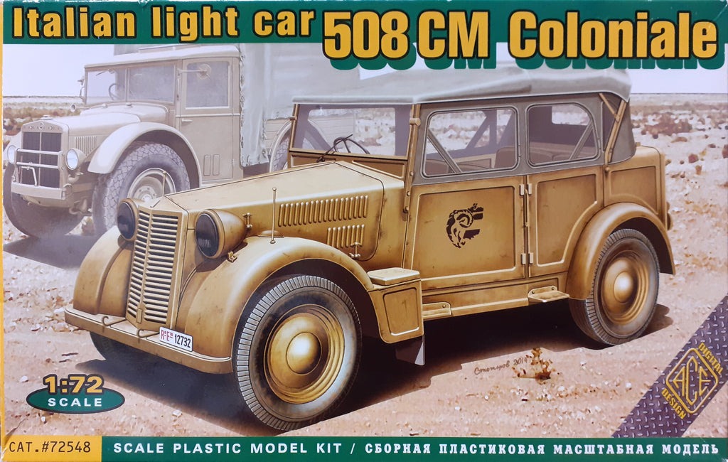 Italian light car 805cm Coloniale - 1:72 - ACE - 72548 - @