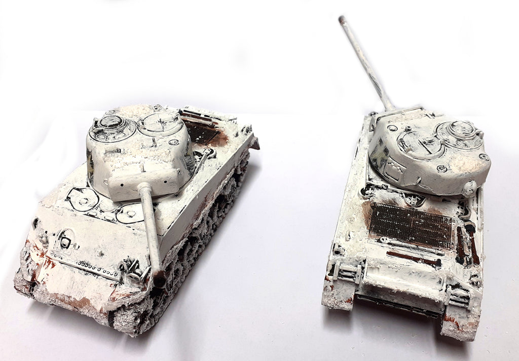 Bandai - Sherman M4A1 76mm x 2 - 1:35 - PAINTED