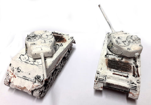 Sherman M4A1 76mm x 2 - 1:35 - Bandai - PAINTED - @