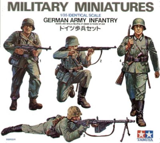 Tamiya TA35002 - 4 German Infantry figures (WWII) - 1:35