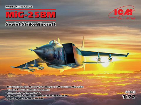 ICM ICM72175 - Mikoyan MiG-25BM Soviet Strike Aircraft - 1:72