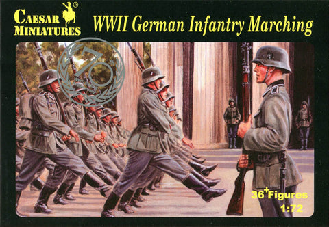 WWII German infantry marching - Caesar Miniatures - H081 - 1:72