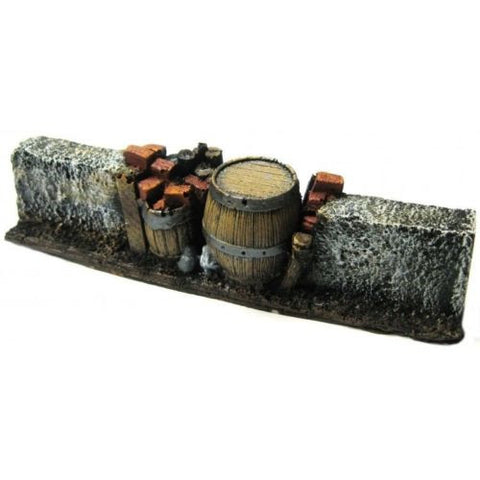 Scenery - Wargame - Wall with fortification -  28mm - ES49 USED