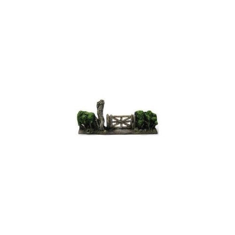 Scenery - Wargame - 28mm - ES61 - Bocage with gate - UNPAINTED USED