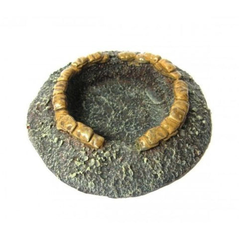 Scenery - Wargame - Circular sandbagged support weapon emplacement - 20mm - ES154 UNPAINTED USED