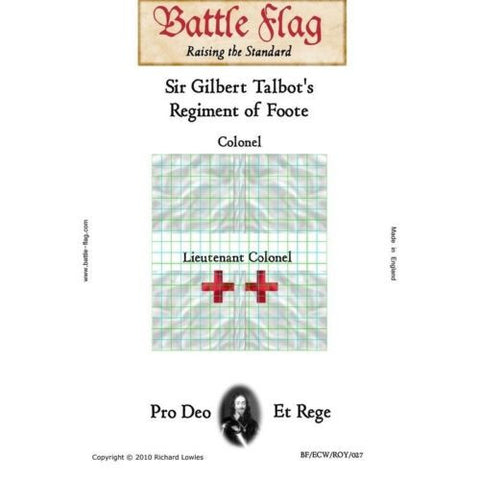 Battle Flag - Sir Gilbert Talbot's Regiment of Foote 1 (English Civil War) -28mm