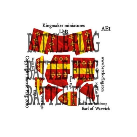 Battle Flag - Thomas Beauchamp. The Earl of Warwick (Late Medieval) - 28mm