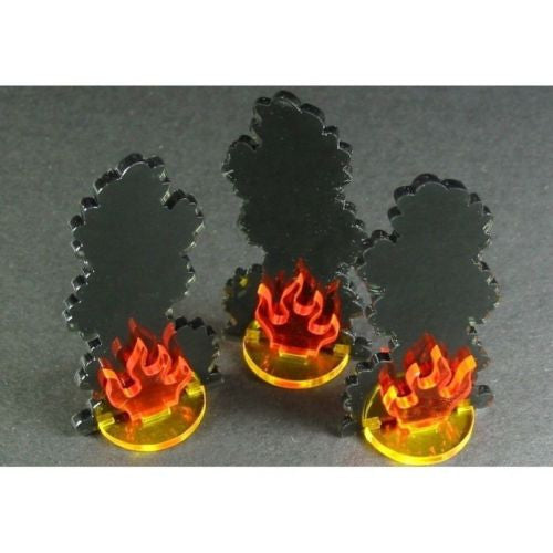 Litko - TS026-LRG - Large Flaming Wreckage Markers - TS026-LRG
