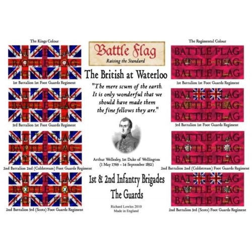 Battle Flag - The 1st & 2nd Brigades: The Guards (half-burned flag) (Napoleonic War) - 28mm