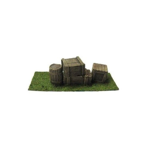 Scenery - Wargame - ES12 - Crates & Barrels -  USED