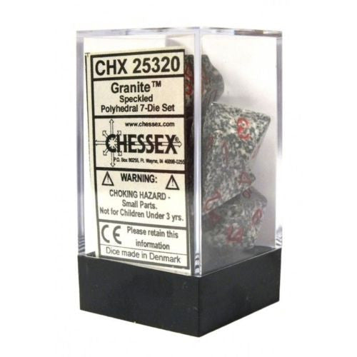 Chessex - 25320 - Granite Speckled Dice 7 dice set (16mm)