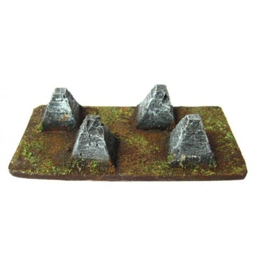 Scenery - Wargame - Dragon's teeth - 28mm - ES140 USED