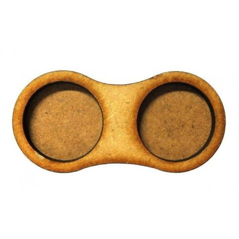 Movement Trays in MDF (Dux Brit) 2 SLOT (25mm diam.) x 3 bases