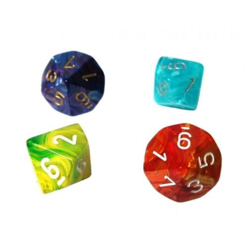 Chessex - 29908 - 10-sided dice numbered (units) SIGNATURE (16mm) x 4