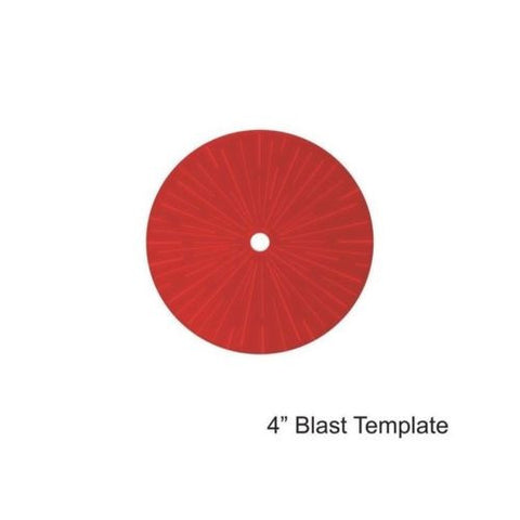 4GROUND - Red 4" Blast Template - MG-TAM-118R