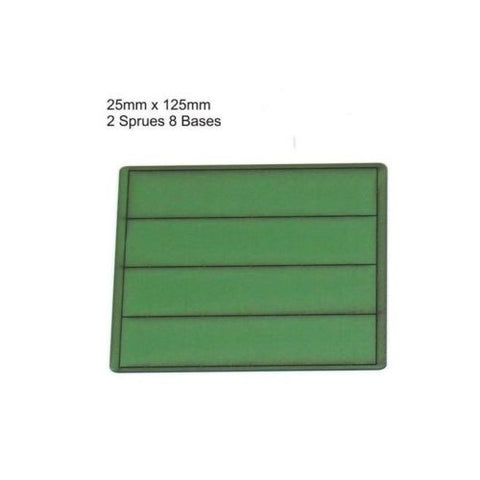 4GROUND - Green primed bases 25x125 mm (8) - PBG-25125