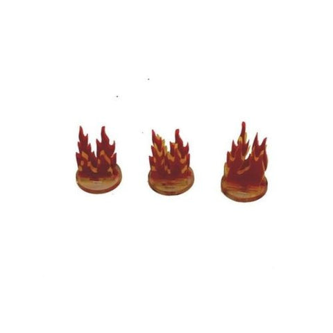 4GROUND - 1" Flames Acrylic Markers (3) - MG-TAM-130