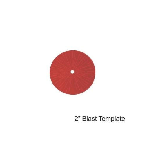 4GROUND - Red 2" Blast Template - MG-TAM-116R