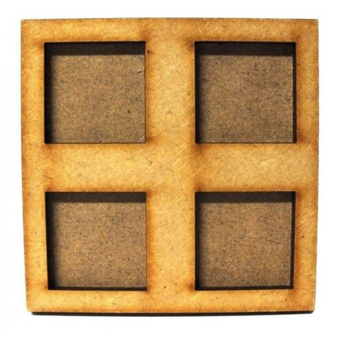 Movement Trays in MDF (7,5cm x 7,5cm) 4 SLOT (25mm)