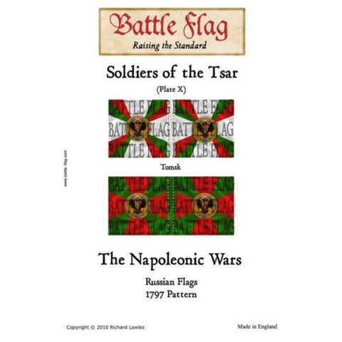 Battle Flag - Soldiers of the Tsar (Plate X) Musketeer Regiment Tomsk (Napoleonic War) - 28mm