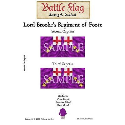 Battle Flag -  Lord Brooke's Regiment of Foote B (English Civil war) - 28mm