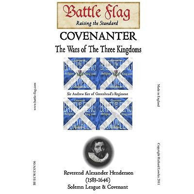 Battle Flag - Sir Andrew Ker of Greenhead's Regiment (English civil war) - 28mm
