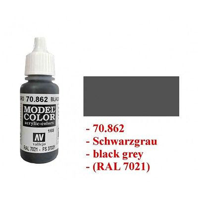 Vallejo Color - 70862 - Black grey 168 - 17ml