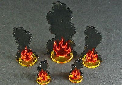 Litko - Variety Flaming Wreckage Markers - TS026-VAR
