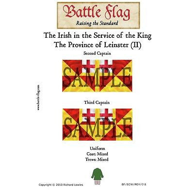 Battle Flag - The Province of Leinster (II) Second Captain Third Captain - 28mm